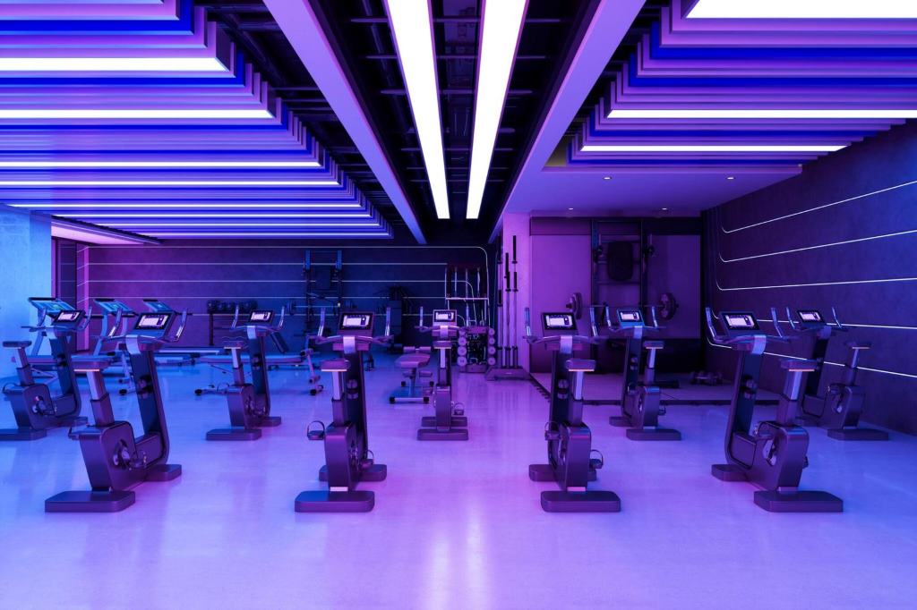 Enhancing Workout Experience: Dark Sky Lighting Solution for Gyms